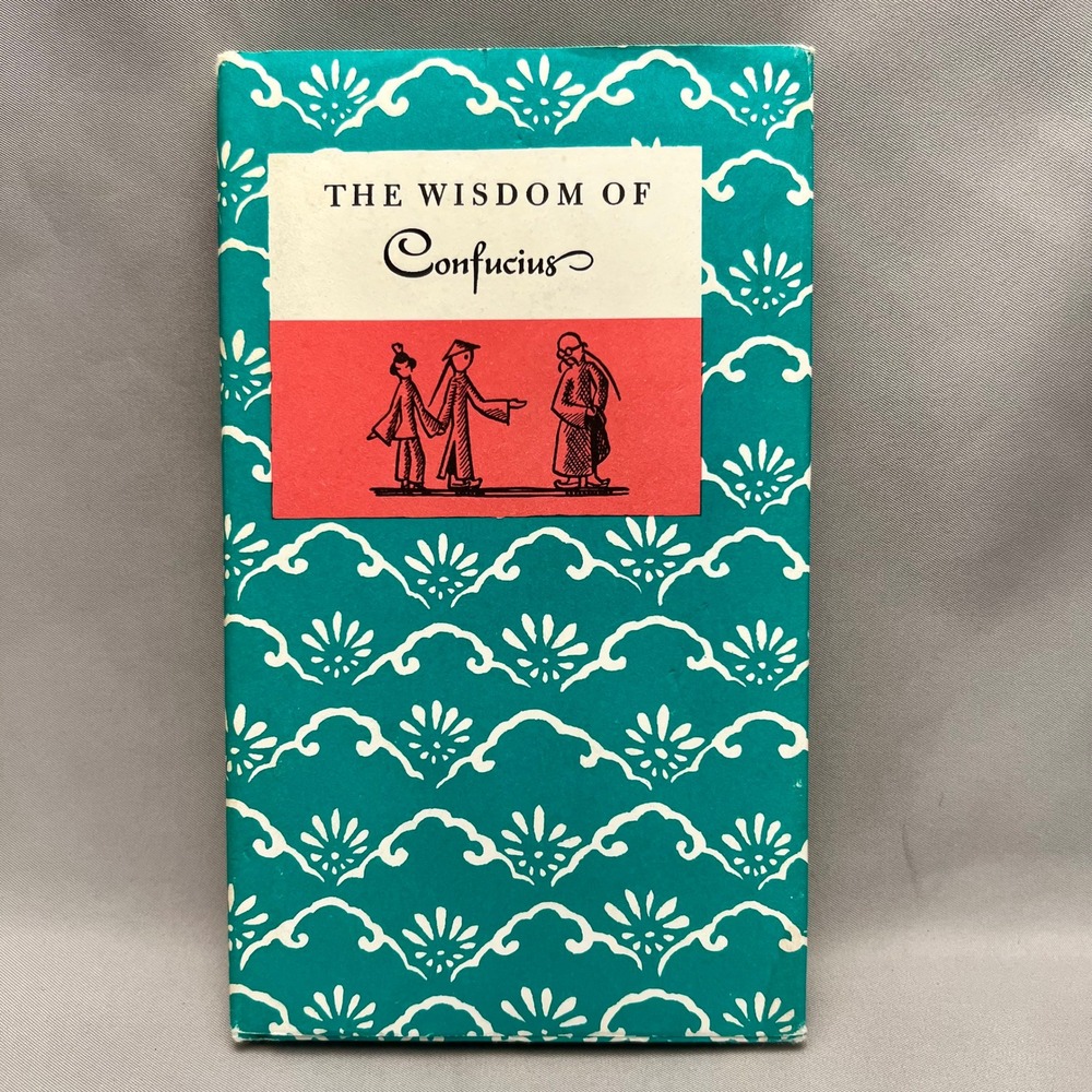 Peter Pauper Press The Wisdom of Confucius Book OS Teal Good 1963 Illustrated